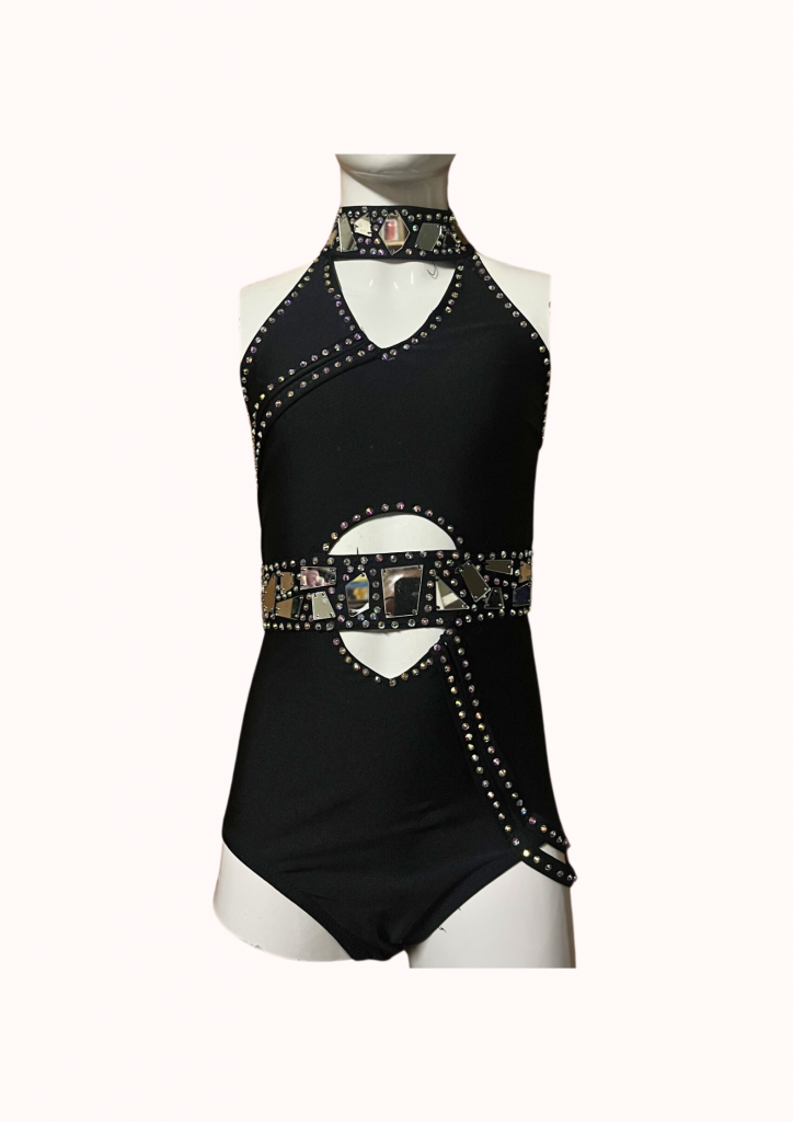 justaucorps noir et argent - le coin paillettes