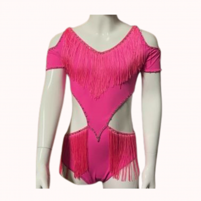 justau rose frange - le coin paillettes