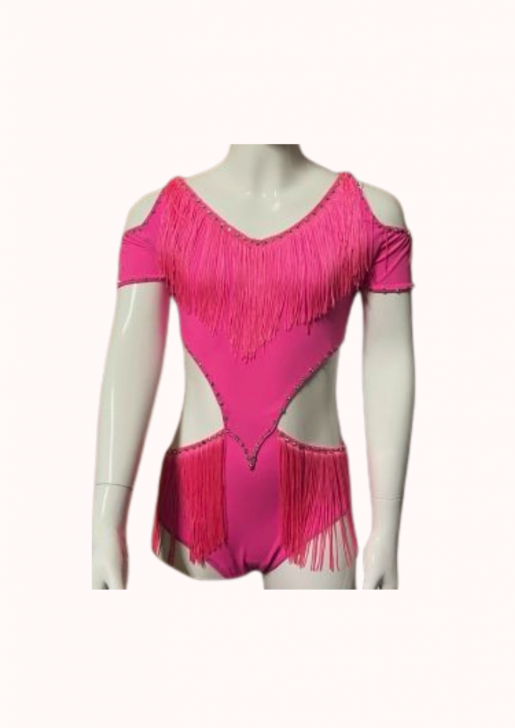 justau rose frange - le coin paillettes