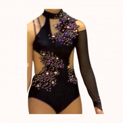 justaucorps noir - le coin paillettes