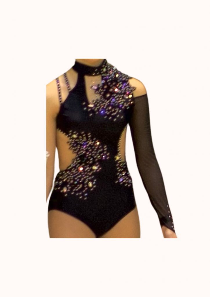 justaucorps noir - le coin paillettes