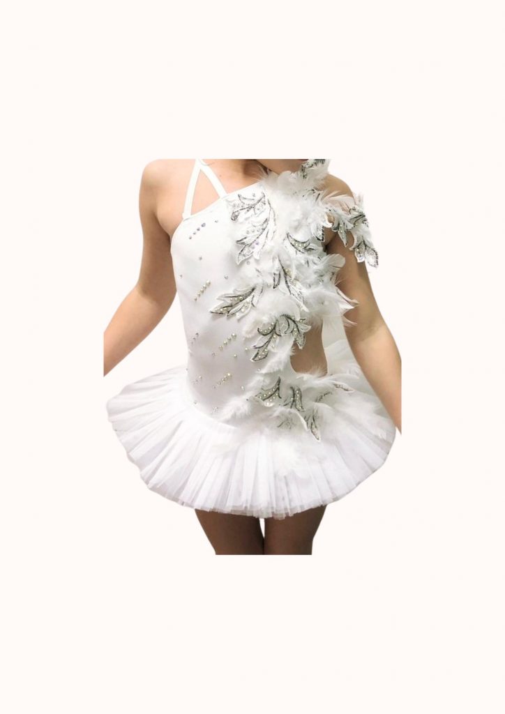 justaucorps tutu blanc