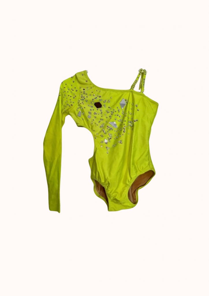 Le coin paillettes - Justaucorps Jaune