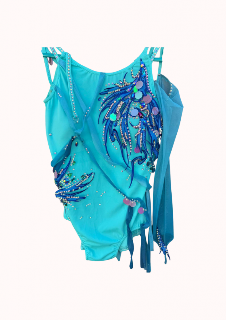 justaucorps bleu turquoise