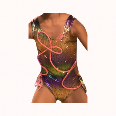 justaucorps multicolore