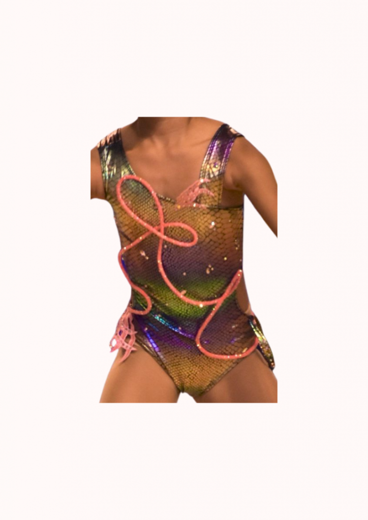 justaucorps multicolore