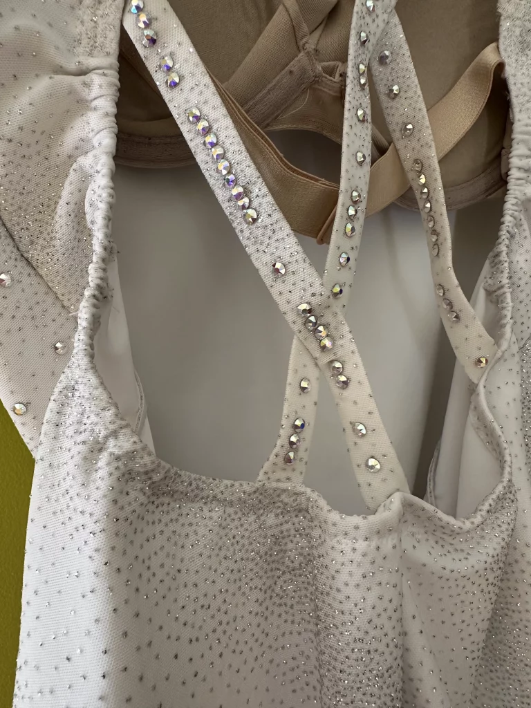 justaucorps blanc argent