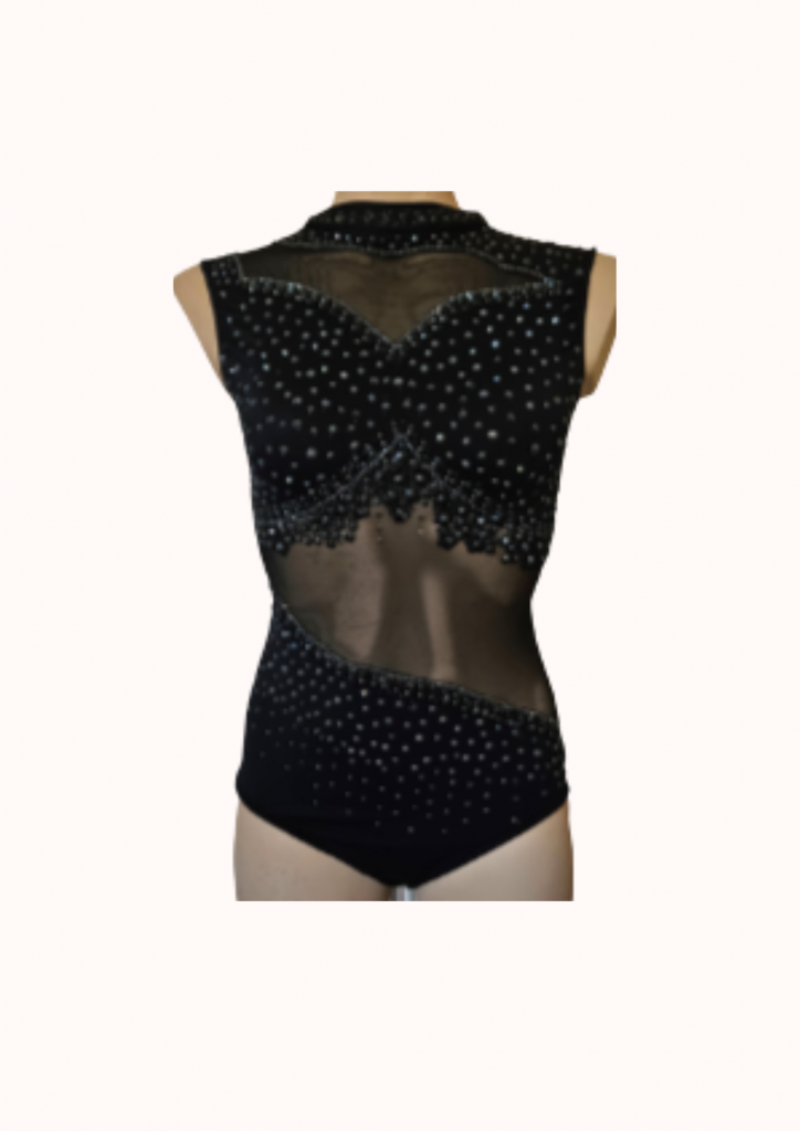 justaucorps résille noir