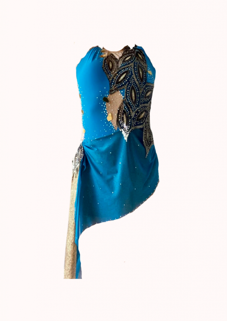 justaucorps bleu noir