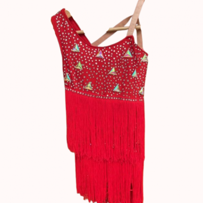 justaucorps rouge argent