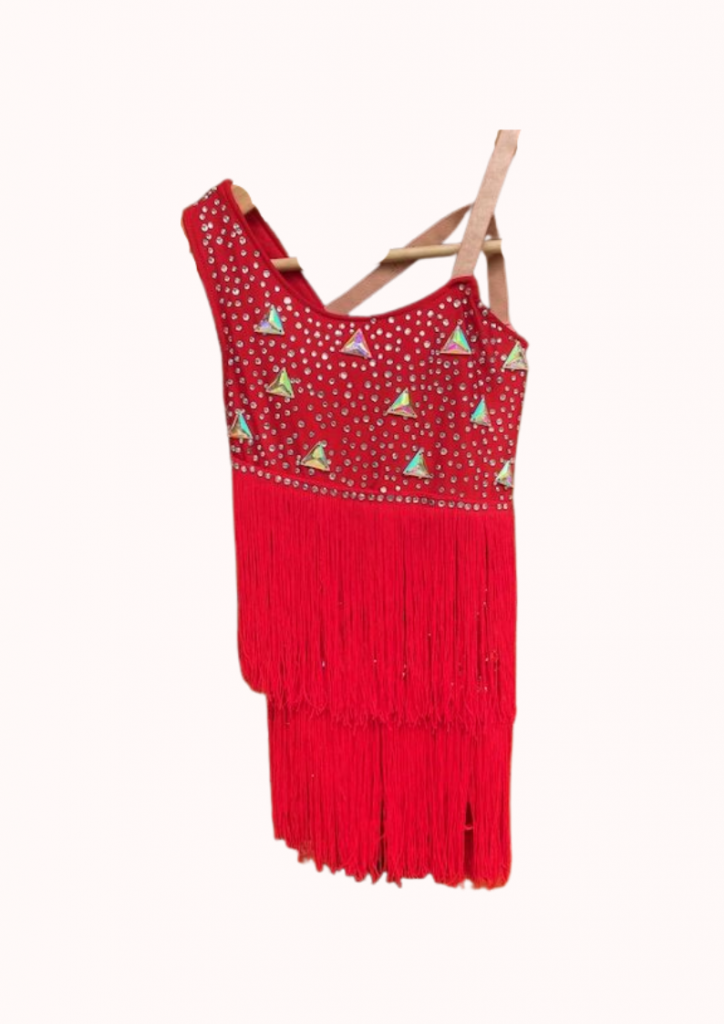 justaucorps rouge argent