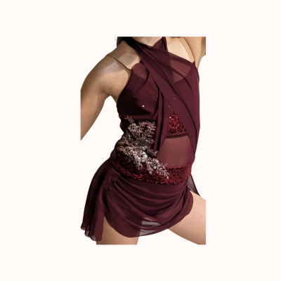 Justaucorps bordeaux